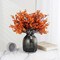 Babys Breath Orange Silk Artificial Flowers 6 Bundle European Fake Silk